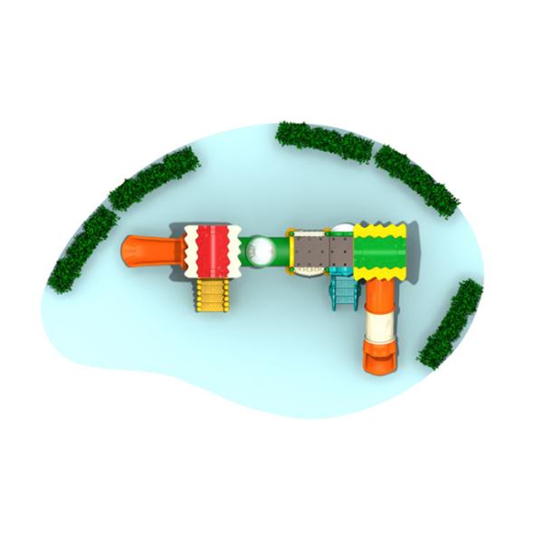 Amusement Park Kids Plastic Playground Equipment Anti Static Long Service Life