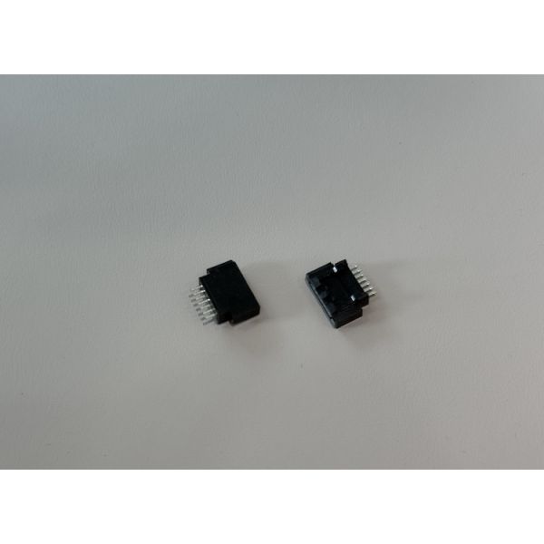 SATA 7 pin female PCB connector, 1.27mm pitch gold-plated electronic signal terminals for SSD/HDD data transmission in customized server, industrial,