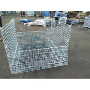 Customized Wire Mesh Storage Cages Industrial Wire Metal Mesh Container