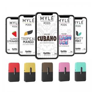 China High quality Factory oem 0.9 ML Empty Ceramic Cotton Coil Myle pods for Myle Vape device  Myle Pods For Myle device on sale