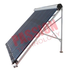 Heat Pipe Solar Power Collector , Solar Water Collector For Shower 24 Tubes