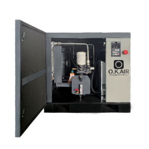 3 Phase 10 HP Variable Speed Rotary Screw Air Compressor With Built In Dryer And