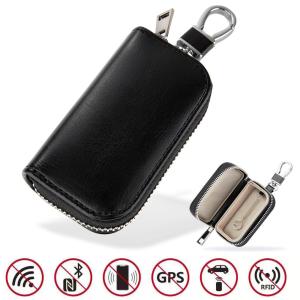 Cheap Faraday RFID Signal Blocking Pouch Keyless Remote Control Zip Closure for sale