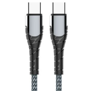 China Tough Braided Dual Type - C Cable for High - Speed Data & Charging on sale