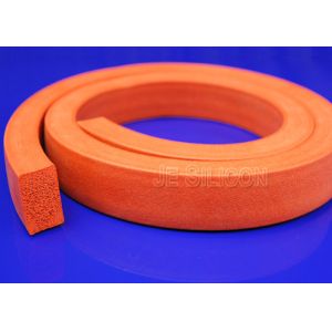 China Insulation Silicone Sponge Rubber Strips Atmospheric Oxidation Resistance on sale