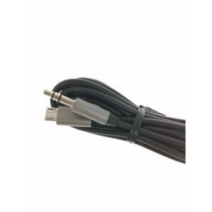 Black TPE External 3.5MM Aluminum Alloy Shell Micro USB To Female Stereo Audio