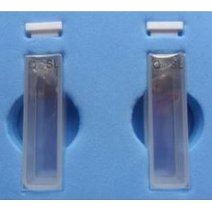 Cheap lab using transparent quartz glass cuvette with lids 3.5ml 10mm path length for sale