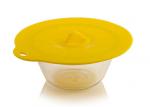 Reusable Silicone Suction Lids , Colorful Microwave Silicone Bowl Covers