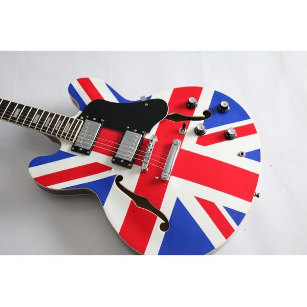 Quality Custom shop ES335 union jack design electric guitar Free shipping wholesale