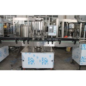 SUS304 / SUS316 Water Bottle Filling Machine , Small Scale Pure Liquid Filling