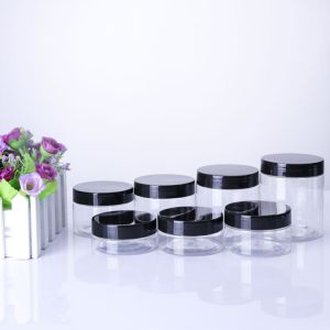 China Plastic Spice Jar And Cosmetic Jars With Aluminum Lid In Need Of Customizable Containers on sale