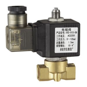 Cheap 1.5mm Normally Open Miniature Solenoid Valve 3 Way Direct Acting 1 / 8 &quot; - 1 / 4 &quot; for sale