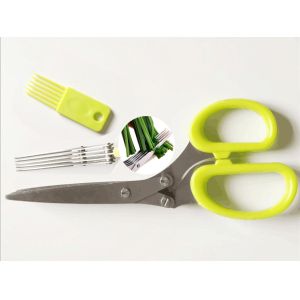 Cheap Multi-functional Kitchen Scallion Scissors cutting herb 5 Layers of blade quick work for sale