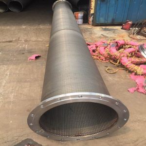 Galvanizing Wedge Wire Screen with Customized Slot Opening 25-400 Micron