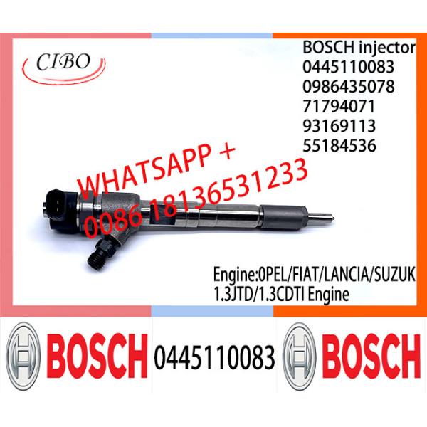 BOSCH Common Rail Injector 0445110083 0986435078 55192495 71791255 71794071