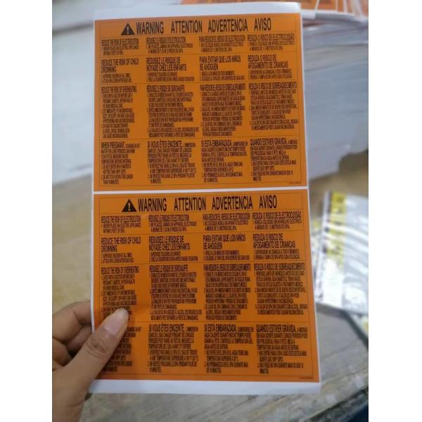 Quality Custom Waterproof Metallic Stickers For Packaging Labels Silver Polyester  wholesale