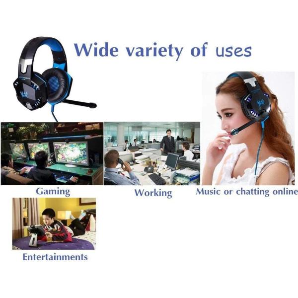 Over Ear Stereo G2000 2.2kohm 117dB Wired Gaming Headphone