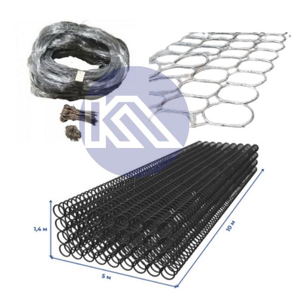 Quality Inconspicuous Obstacle Fence Security Wire Mesh Barrier MZP Tangle Barely Noticeable Obstacle 10х10х1.4m  Anti Tank Wire wholesale