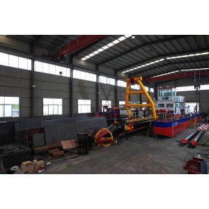 43 Meter Dredger Boat CCS With Rock Cutter Head And GPS Navigation