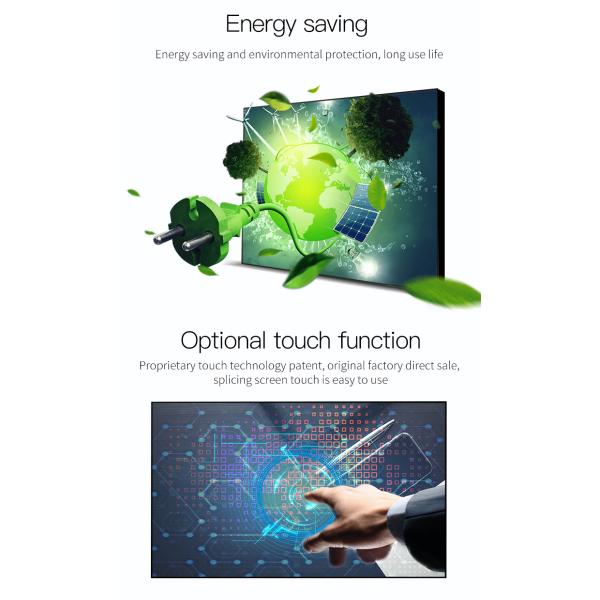 Ultra Narrow Edge UHD LCD Splicing Screen 55 Inch 3.5mm Indoor Video Wall Display