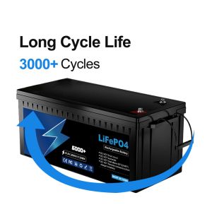 Deep Cycle 24v Lifepo4 Battery 25.6V 200ah Lithium Battery Rechargeable