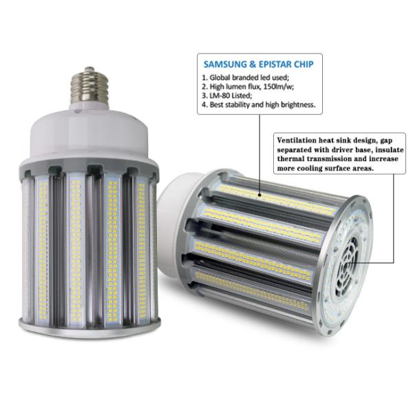 LM79 5000K 277 volt E39 Corn Led Light Bulbs 100W with Samsung LED
