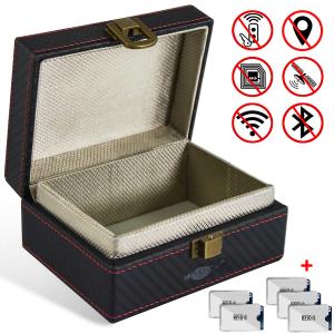 Cheap Small Faraday Key Box For Keyless Entry System , Car Keys RFID Blocking Key Box for sale