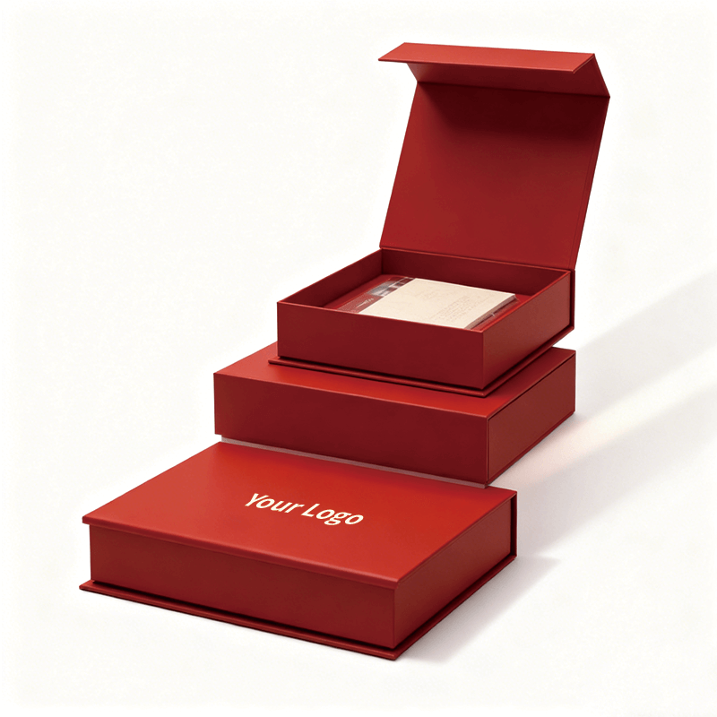 Customizable Recyclable Varnished Cardboard Rigid Packaging Paper Boxes Magnetic