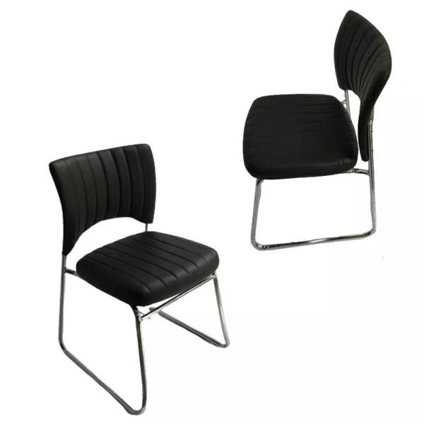 Quality Stable Iron Frame Leather Upholstered Dining Chair Thickened Legs wholesale