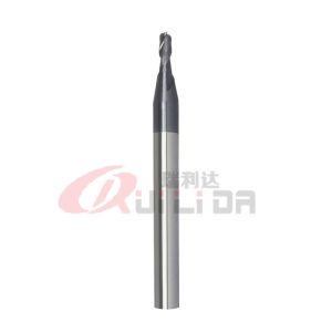 0.039" 1mm 2 Flute End Mill Steel Iron AlTiN Coating 35 Helix Angle HRC50