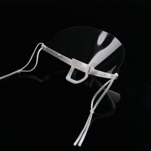 Food Processing 14*5.5CM Transparent Plastic Mouth Mask