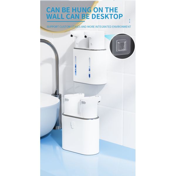 The new P16 automatic sensor soap dispenser, electric foam machine, dual-head soap dispenser, wall-mounted hand sanitizer machine