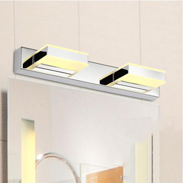 6W/9W High-grade stainless steel and acrylic 2/3 heads led mirror wall light(WH