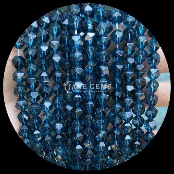 Faceted Natural Gemstone Beads in Vibrant Multicolor Watermelon Quartz Aquamarine Loose Strands Beads for DIY Jewelry