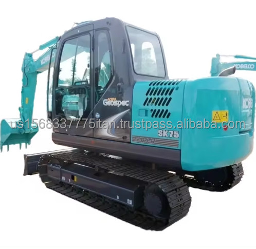 Kobelco SK75-8 Hydraulic Crawler Excavator from Japan Used and in Excellent