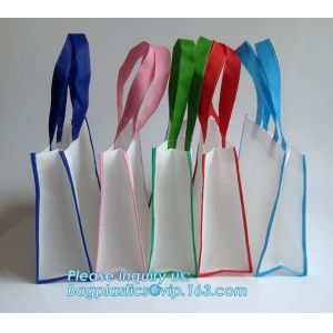 Promotional custom fabric reusable shopping bag metallic laminated non woven bag