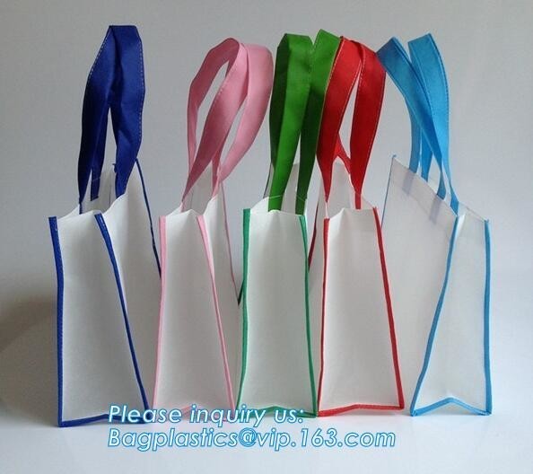 Quality Promotional custom fabric reusable shopping bag metallic laminated non woven bag, Machine Made Heat Seal Eco Friendly No wholesale