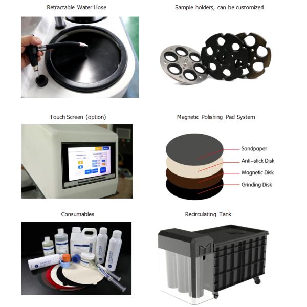 1 Wheel Auto Grinding Polishing Machine 550W 100rpm - 1000rpm Speed GP-1000A