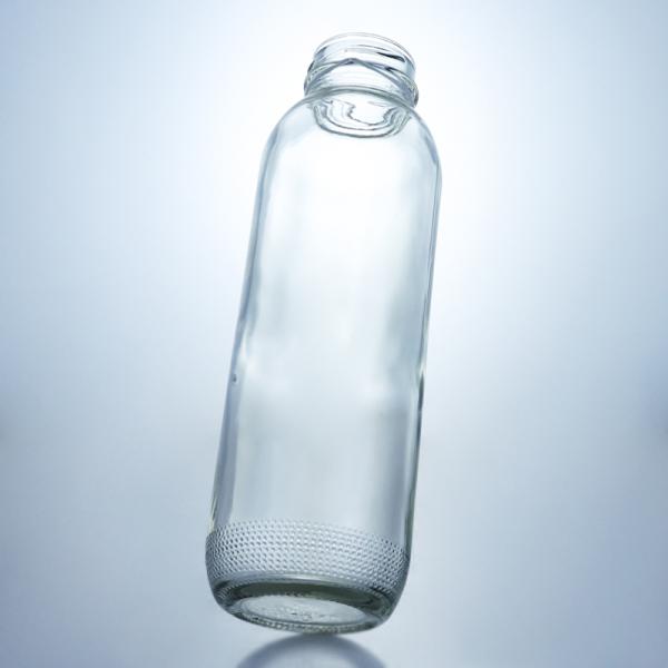 Customized Clear Frosted Glass Bottles for Beverage and Glass Collar within Your Budget