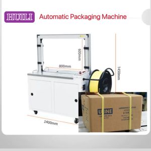 PLC Controlled Automatic Strapping Machine Continuous Mode Carton Box Strapping