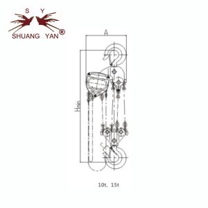 Bridge Construction Manual Chain Block Rust Proof Integrated Galvanized 10 Ton