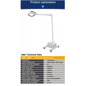 Shadoless Operating Lamp For Clinic Beauty Salon With Stand Wall Ceiling