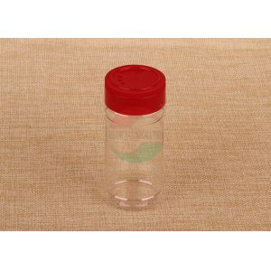 SGS FDA Empty Plastic PET Can With Screw Cap For Salt / Spices And Food