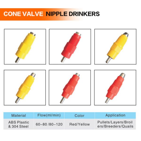 Quality FARM Waterer poultry feeding water supplier Nipple Drinker Feeder Water Cups Chicken Drinkers wholesale