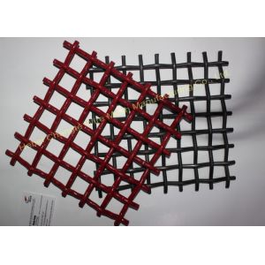 Red 72A Manganese Steel Crusher Mining Wire Screen Mesh