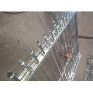 garrison fence security fence ,crimped and pressed spear top fencing for sale