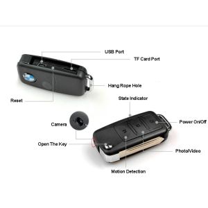 car key mini portable hidden spy video camera