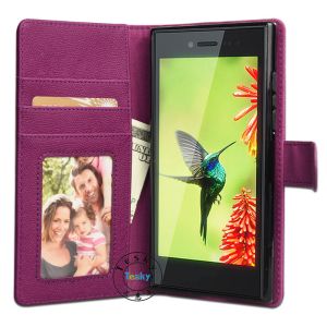 Slim folio leather mobile phone case for blackberry Leap,various colors