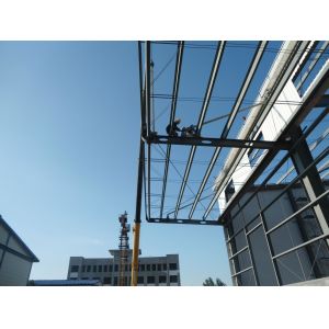 Prefab H Section Steel Structure Workshop With Bridge Crane Anti Corrosion