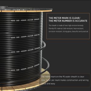 ADSS 80m 100m 120m 200m Span Aerial Fiber Cable G652D G657A1 G657A2